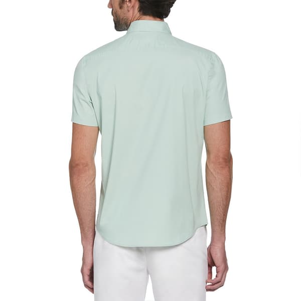 Original Penguin Stretch Poplin Kortärmad Skjorta Grönt L Man