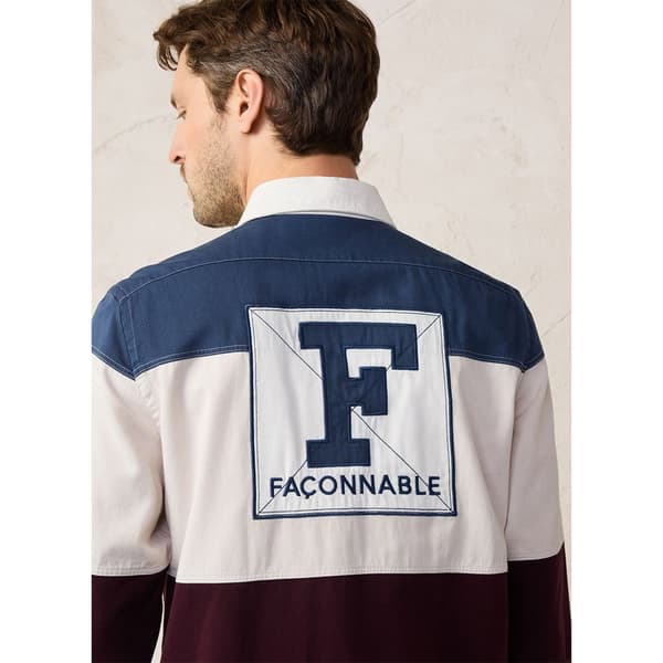FaÇonnable Fm310813 Pitkähihainen Kauluspaita Valkoinen 2XL Mies