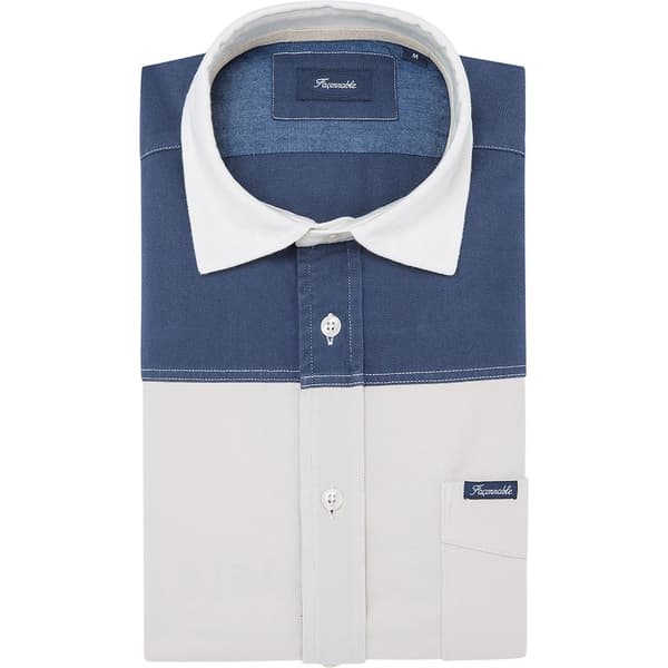FaÇonnable Fm310813 Pitkähihainen Kauluspaita Valkoinen 2XL Mies
