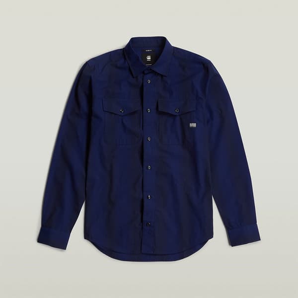 G-star Marine Skjorte Med Lange ærmer Blå 2XL Mand