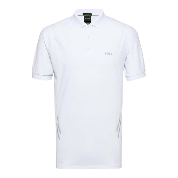 Boss Piraq Active 1 10256656 Kortærmet Polo Hvid XS Mand