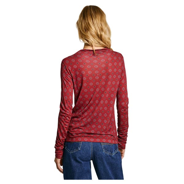 Pepe Jeans Elicia T-shirt Med Lange ærmer Rød M Kvinde