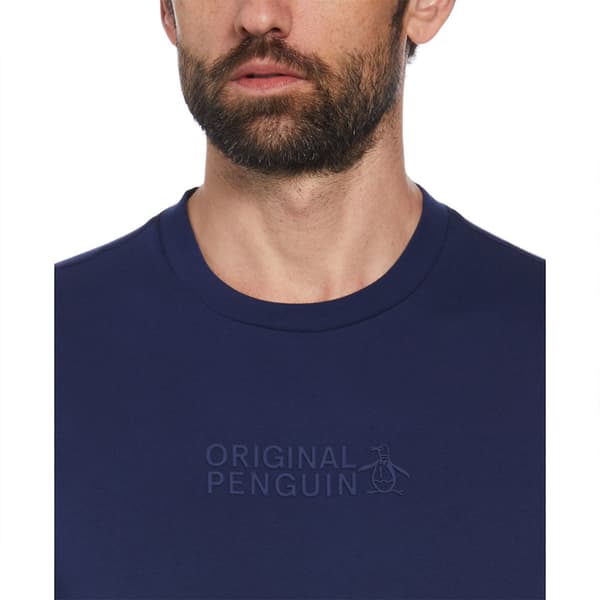 Original Penguin Graphic Confetti Logo T-shirt Med Korta ärmar Blå XL Man