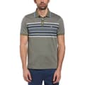 Miniatyrbild 1 av 2: Original Penguin Jacquard Eng Stripe Kortärmad Polotröja Grå S Man