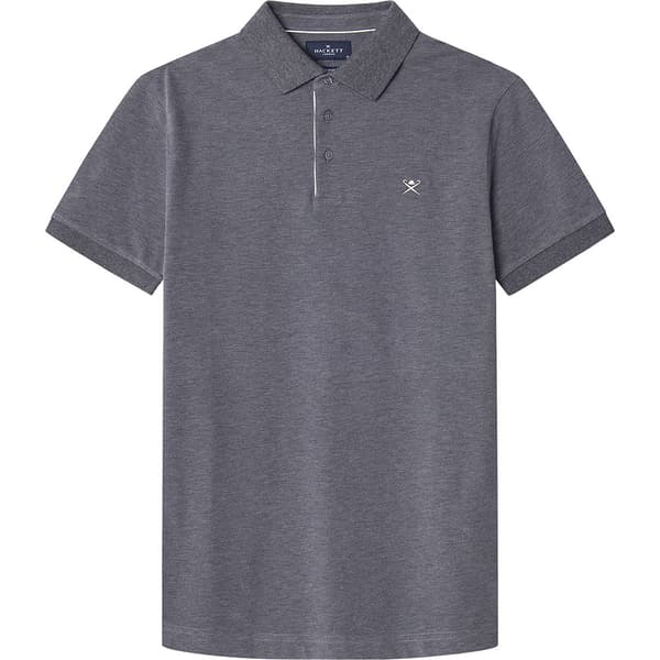 Hackett Brushed Lyhythihainen Pikeepaita Harmaa 2XL Mies