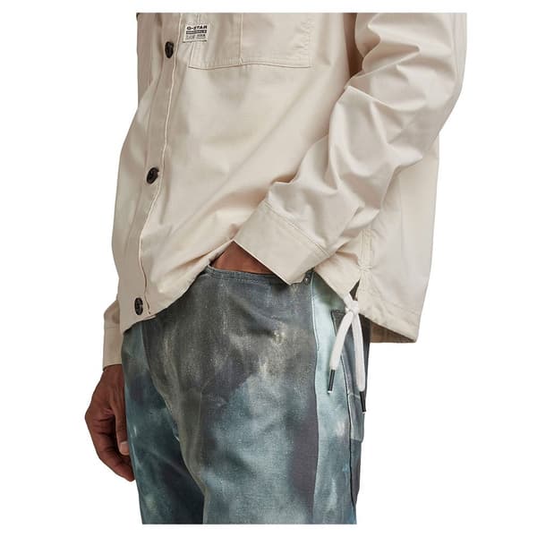 G-star 2 Pocket Relaxed Fit Skjorte Med Lange ærmer Beige XS Mand