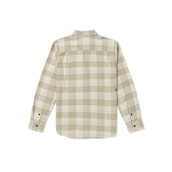 Volcom Caden Plaid Skjorta Med Långa ärmar Beige XS Man