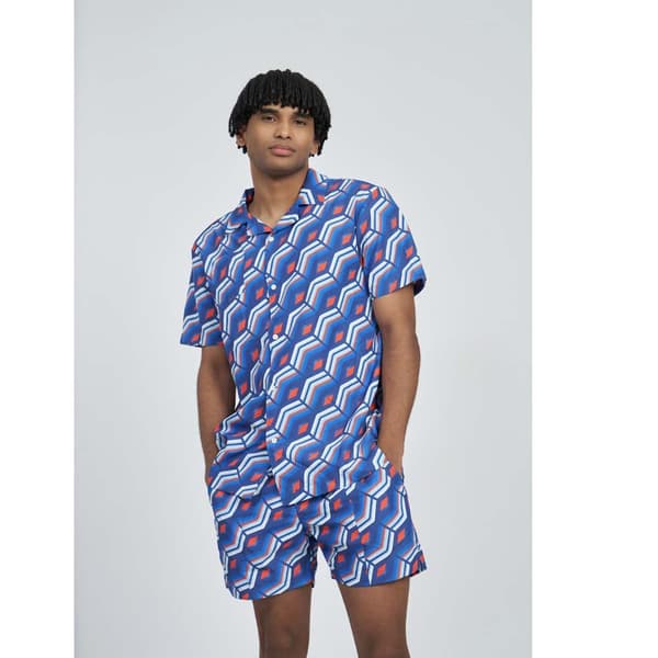 Umbro Printed Kortærmet Skjorte Flerfarvet M Mand
