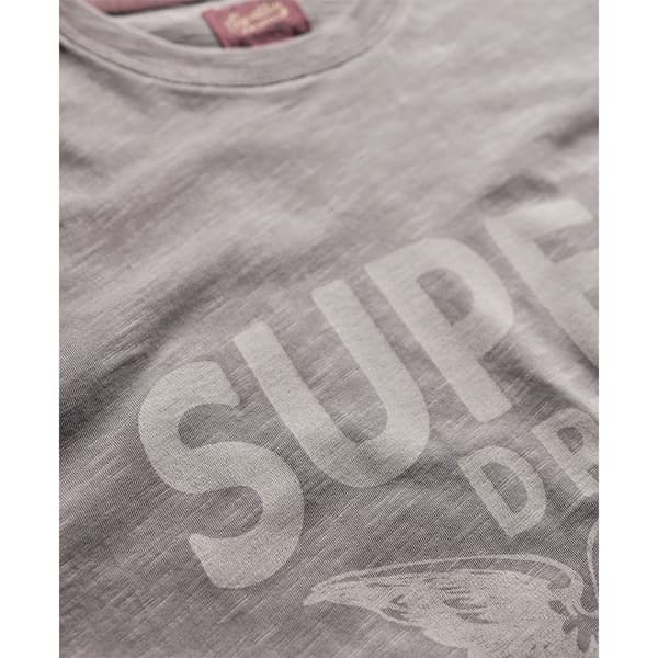 Superdry Archive Kiss Print Relaxed T-shirt Med Korta ärmar Grå M Kvinna