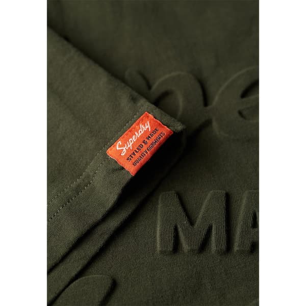 Superdry Embossed Archive Graphic Lyhythihainen T-paita Vihreä L Mies