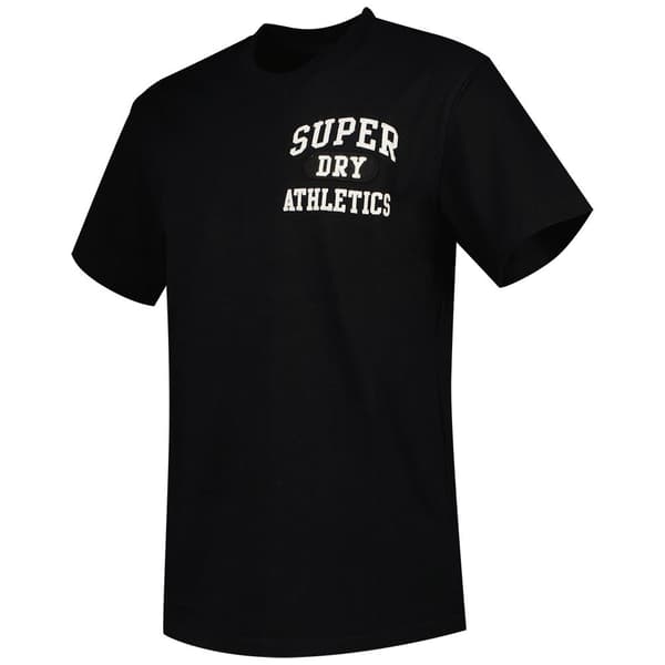 Superdry Embroidered Superstate Ath Logo T-shirt Med Korta ärmar Svart XL Man