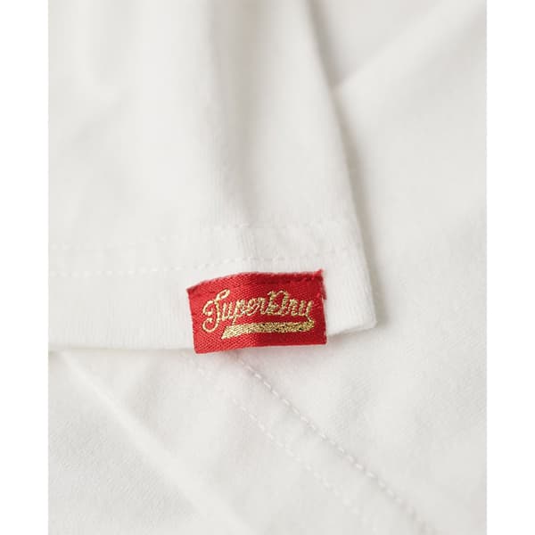 Superdry Foil Workwear Fitted T-shirt Med Korte ærmer Hvid S Kvinde