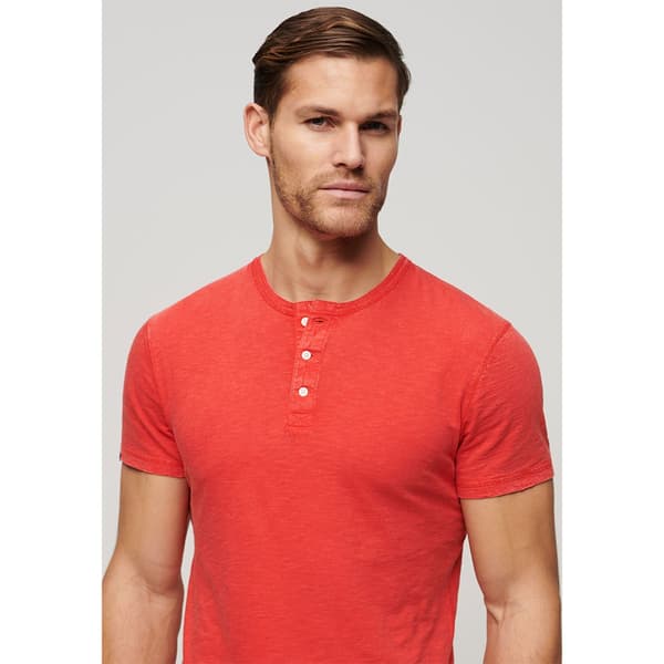 Superdry Grandad T-shirt Med Korta ärmar Orange M Man