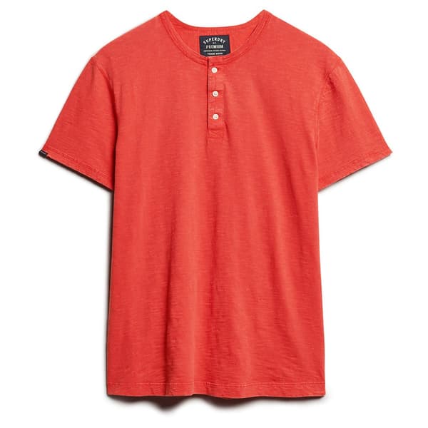 Superdry Grandad T-shirt Med Korta ärmar Orange M Man