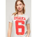 Miniatyrbild 3 av 4: Superdry Osaka Graphic Fitted T-shirt Med Korta ärmar Grå M Kvinna