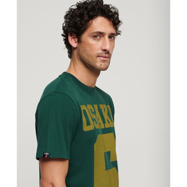 Superdry Osaka Graphic T-shirt Med Korta ärmar Grönt L Man