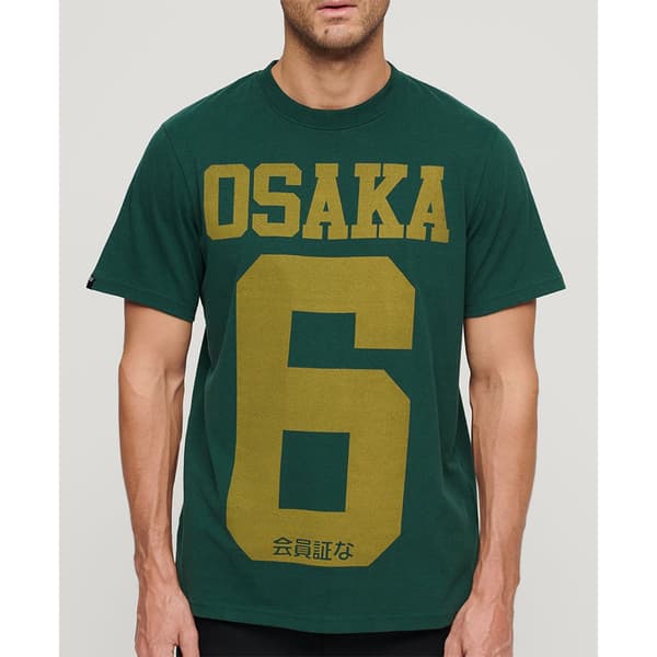 Superdry Osaka Graphic T-shirt Med Korta ärmar Grönt L Man