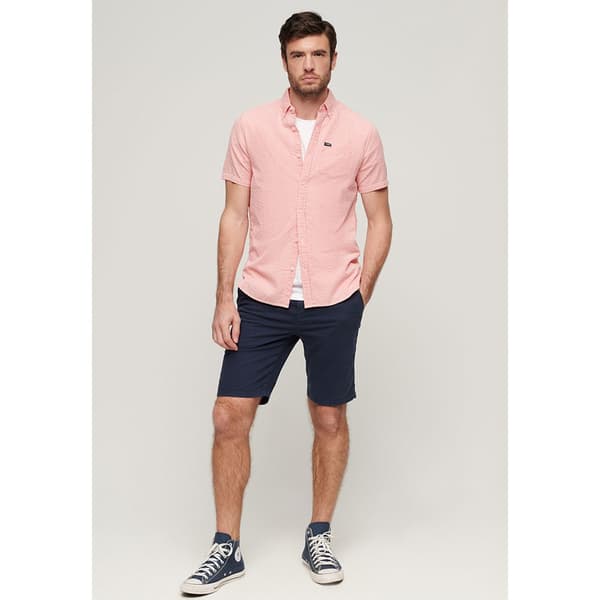Superdry Seersucker Lyhythihainen Paita Pinkki L Mies
