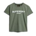 Miniatyrbild 1 av 3: Superdry Sport Luxe Graphic Fitted T-shirt Med Korta ärmar Grönt L Kvinna
