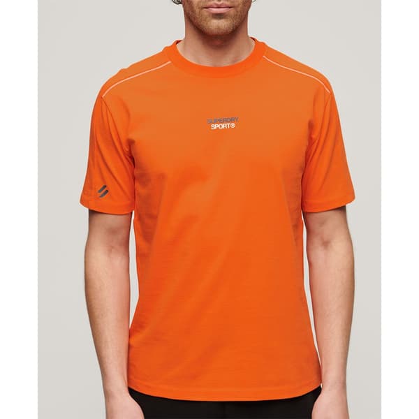 Superdry Sport Tech Logo Relaxed T-shirt Med Korta ärmar Orange 2XL Man
