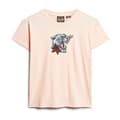 Miniatyrbild 3 av 6: Superdry Tattoo Embroidered Fitted T-shirt Med Korta ärmar Beige S Kvinna