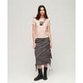 Miniatyrbild 2 av 4: Superdry Tattoo Embroidered Fitted T-shirt Med Korta ärmar Beige M Kvinna