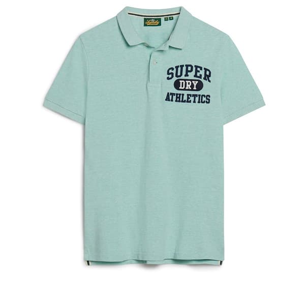 Superdry Vintage Superstate Lyhythihainen Pikeepaita Vihreä S Mies