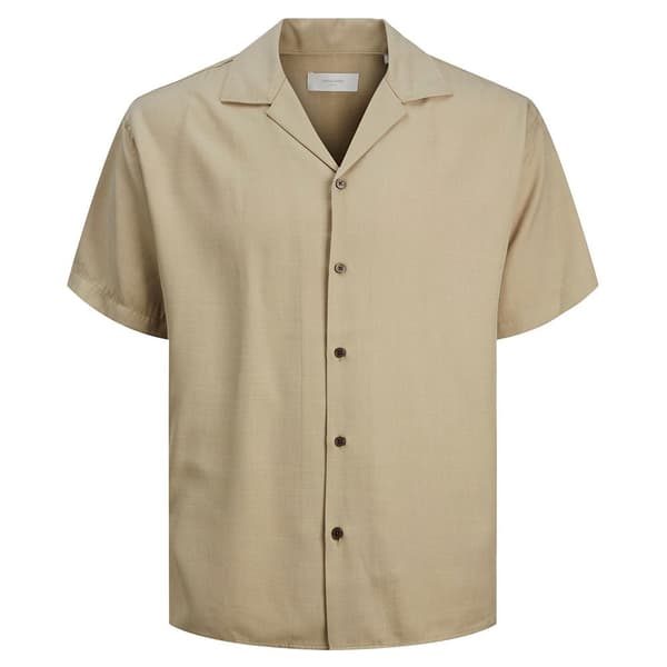 Jack & Jones Aaron Tencel Resort Lyhythihainen Paita Beige M Mies