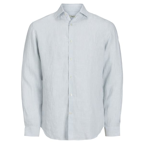 Jack & Jones Parker Linen Stripe Skjorta Med Långa ärmar Vit M Man