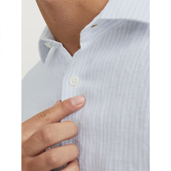 Jack & Jones Parker Linen Stripe Skjorta Med Långa ärmar Vit M Man