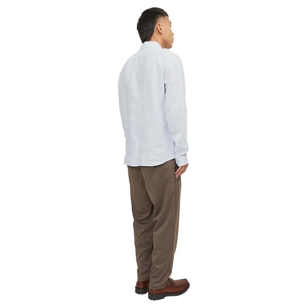 Jack & Jones Parker Linen Stripe Skjorta Med Långa ärmar Vit M Man