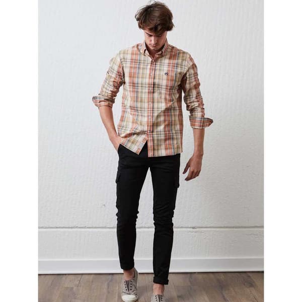 Altonadock 124275020814 Skjorte Med Lange ærmer Brun XL Mand