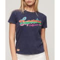 Miniatyrbild 1 av 5: Superdry Cali Sticker Fitted T-shirt Med Korta ärmar Lila 2XS Kvinna