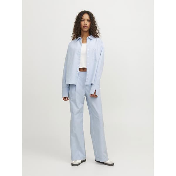 Jack & Jones Siva Oxford Jjxx Skjorte Med Lange ærmer Hvid M Kvinde