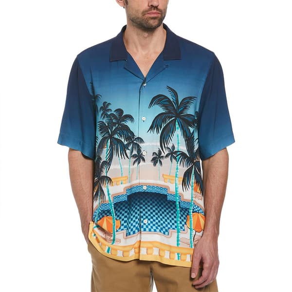 Original Penguin Camp Ev Pool Scene Kortärmad Skjorta Flerfärgad M Man