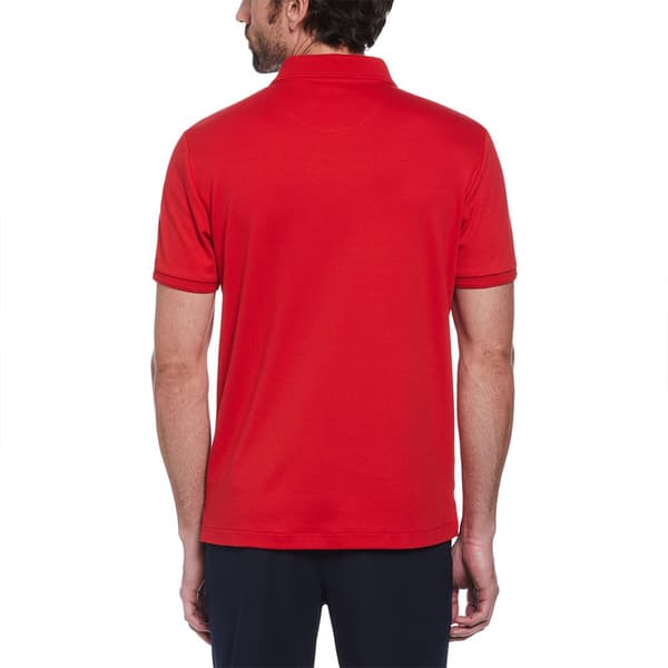 Original Penguin Daddy Organic Interlock Sticker Pete Lyhythihainen Pikeepaita Punainen XL Mies