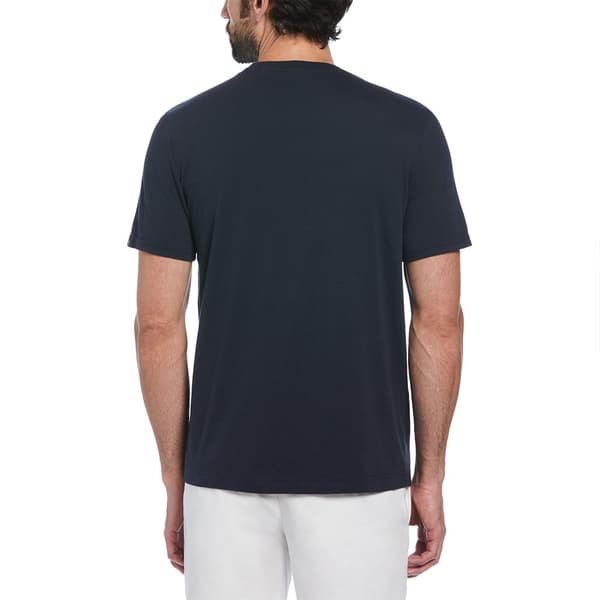 Original Penguin Hd Graphic Logo Pete Fill T-shirt Med Korta ärmar Blå XL Man