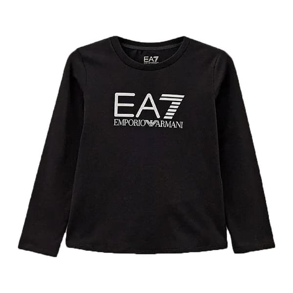 Ea7 Emporio Armani 8nft03 T-shirt Med Lång ärm Svart 6 Years Flicka