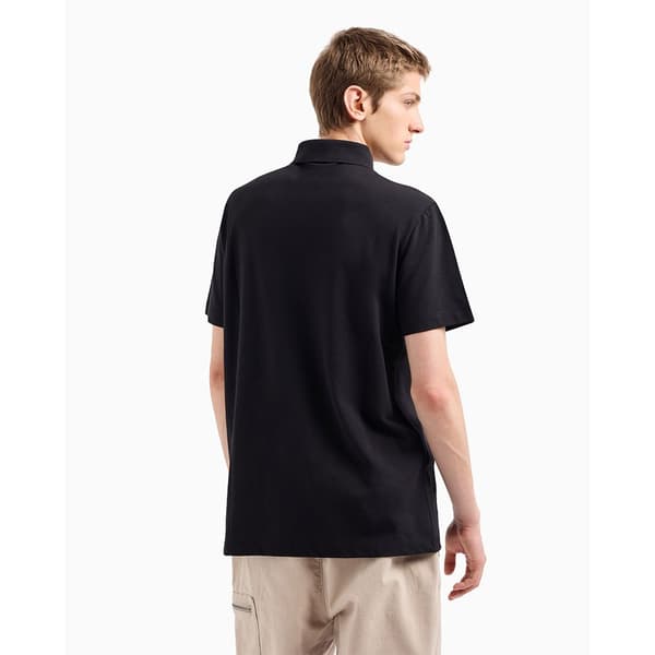 Armani Exchange 6dzfac-zj9sz Kortärmad Polotröja Svart 2XL Man