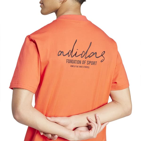 Adidas Brand Love T-shirt Med Korta ärmar Orange XL / Regular Man