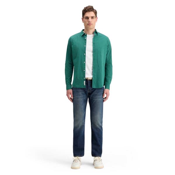 Scotch & Soda Essential Skjorte Med Lange ærmer Grøn XL Mand