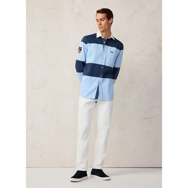FaÇonnable Fm310809 Skjorte Med Lange ærmer Blå 2XL Mand