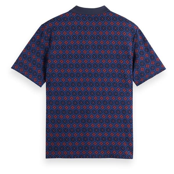 Scotch & Soda 178515 Kortärmad Polotröja Blå 2XL Man
