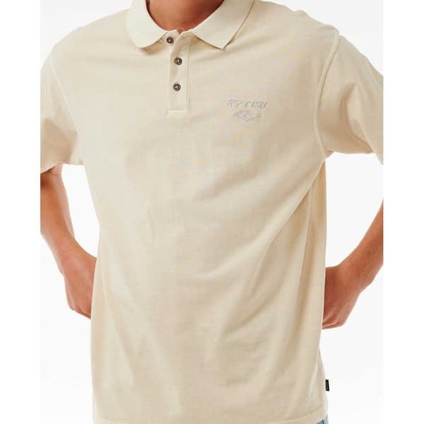 Rip Curl Fade Out Emb Kortærmet Polo Hvid M Mand