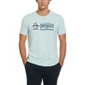 Miniatyrbild 1 av 2: Original Penguin Graphic Puff Tv Pete Logo T-shirt Med Korta ärmar Blå S Man