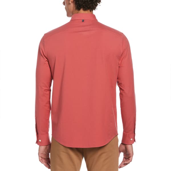 Original Penguin Oxford Stretch No Pocket Skjorte Med Lange ærmer Rosa S Mand