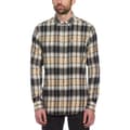 Miniatyrbillede 1 af 3: Original Penguin Plaid Flannel Stretch Skjorte Med Lange ærmer Beige M Mand