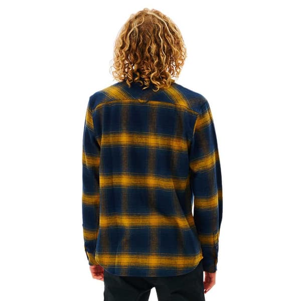Rip Curl Count Flannel Skjorta Med Långa ärmar Blå M Man
