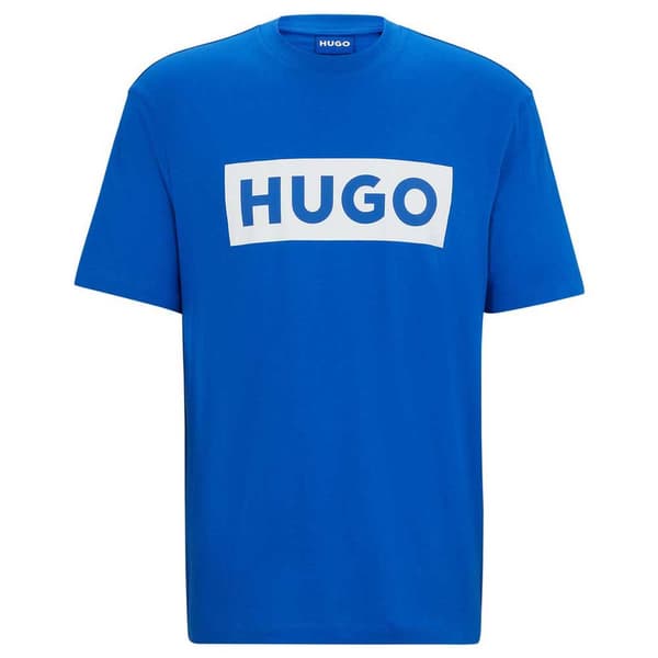 Hugo Nico Blue T-shirt Med Korta ärmar Blå S Man