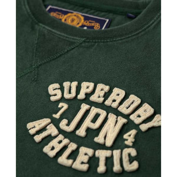 Superdry Vintage Athletic Chest T-shirt Med Lång ärm Grönt 2XL Man